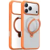 Torras Ostand Spin Back Cover Hülle mit MagSafe für Apple iPhone 17 Pro - Orange 0