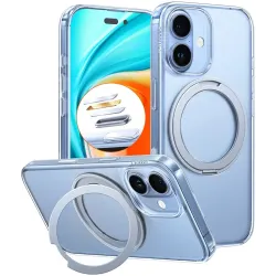 Torras Ostand Pro Back Cover Hülle mit MagSafe für Apple iPhone 17 - Transparent