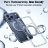 Torras Ostand Pro Back Cover Hülle mit MagSafe für Apple iPhone 17 Pro - Transparent 6