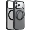 Torras Ostand Pro Back Cover Hülle mit MagSafe für Apple iPhone 17 Pro Max - Schwarz 1