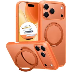 Torras Ostand Pro Back Cover Hülle mit MagSafe für Apple iPhone 17 Pro - Orange