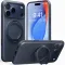 Torras Ostand R Fitness Back Cover Hülle mit MagSafe für Apple iPhone 17 Pro - Dunkelblau