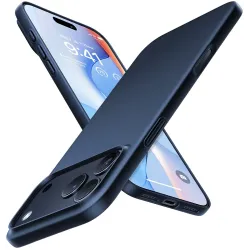 Torras SlimFit Back Cover Hülle mit MagSafe für Apple iPhone 17 Pro Max - Dunkelblau