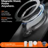Torras Ostand Spin Air Back Cover Hülle mit MagSafe für Apple iPhone 17 Pro Max - Shadow Schwarz 3