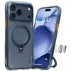 Torras Ostand Spin Air Back Cover Hülle mit MagSafe für Apple iPhone 17 Pro Max - Dunkelblau 0