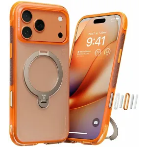 Torras Ostand Spin Air Back Cover Hülle mit MagSafe für Apple iPhone 17 Pro Max - Horizon Orange