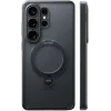 Torras Ostand Spin Back Cover Hülle mit MagSafe für Samsung Galaxy S26 Ultra - Schwarz 0