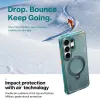 Torras Ostand Spin Air Back Cover Hülle mit MagSafe für Samsung Galaxy S26 Ultra - Glacier Green 2