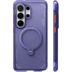 Torras Ostand Spin Air Back Cover Hülle mit MagSafe für Samsung Galaxy S26 Ultra - Dunkelviolett
