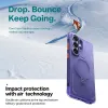 Torras Ostand Spin Air Back Cover Hülle mit MagSafe für Samsung Galaxy S26 Ultra - Dunkelviolett 4