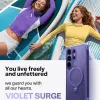 Torras Ostand Spin Air Back Cover Hülle mit MagSafe für Samsung Galaxy S26 Ultra - Dunkelviolett 5