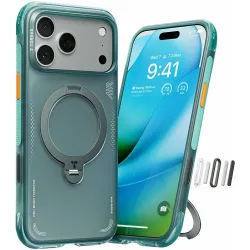 Torras Ostand Spin Air Back Cover Hülle mit MagSafe für Apple iPhone 17 Pro - Glacier Sprint