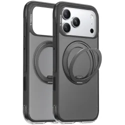 Torras Ostand O3 Air Back Cover Hülle mit MagSafe für Apple iPhone 17 Pro Max - Schwarz