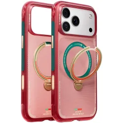 Torras Ostand Q3 Air Back Cover Hülle mit MagSafe für Apple iPhone 17 Pro Max - Wave of Passion