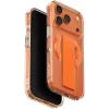 UNIQ Heldro Air MagClick MagSafe Back Cover Hülle für Apple iPhone 17 Pro - Transparent/Orange 0