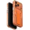 UNIQ Heldro Air MagClick MagSafe Back Cover Hülle für Apple iPhone 17 Pro - Transparent/Orange