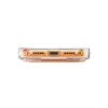 UNIQ Heldro Air MagClick MagSafe Back Cover Hülle für Apple iPhone 17 Pro Max - Transparent/Orange 5